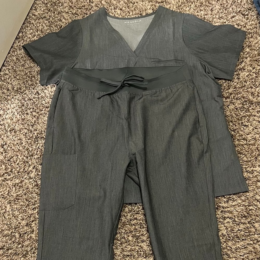 Mandala Gray Scrubs